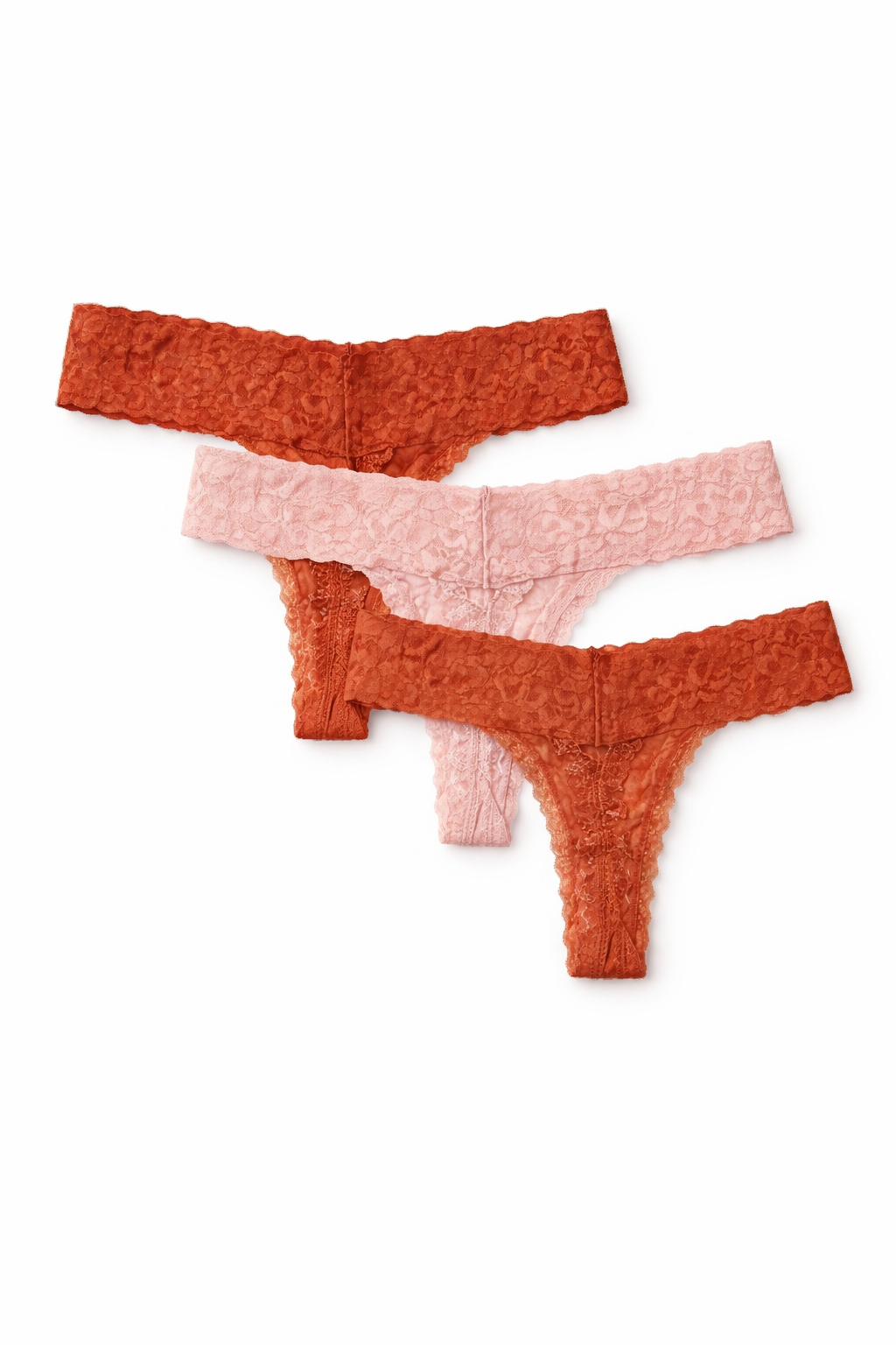 Lot de 3 strings en dentelle – Taille unique extensible (S à 2XL) | Confort & féminité au quotidien