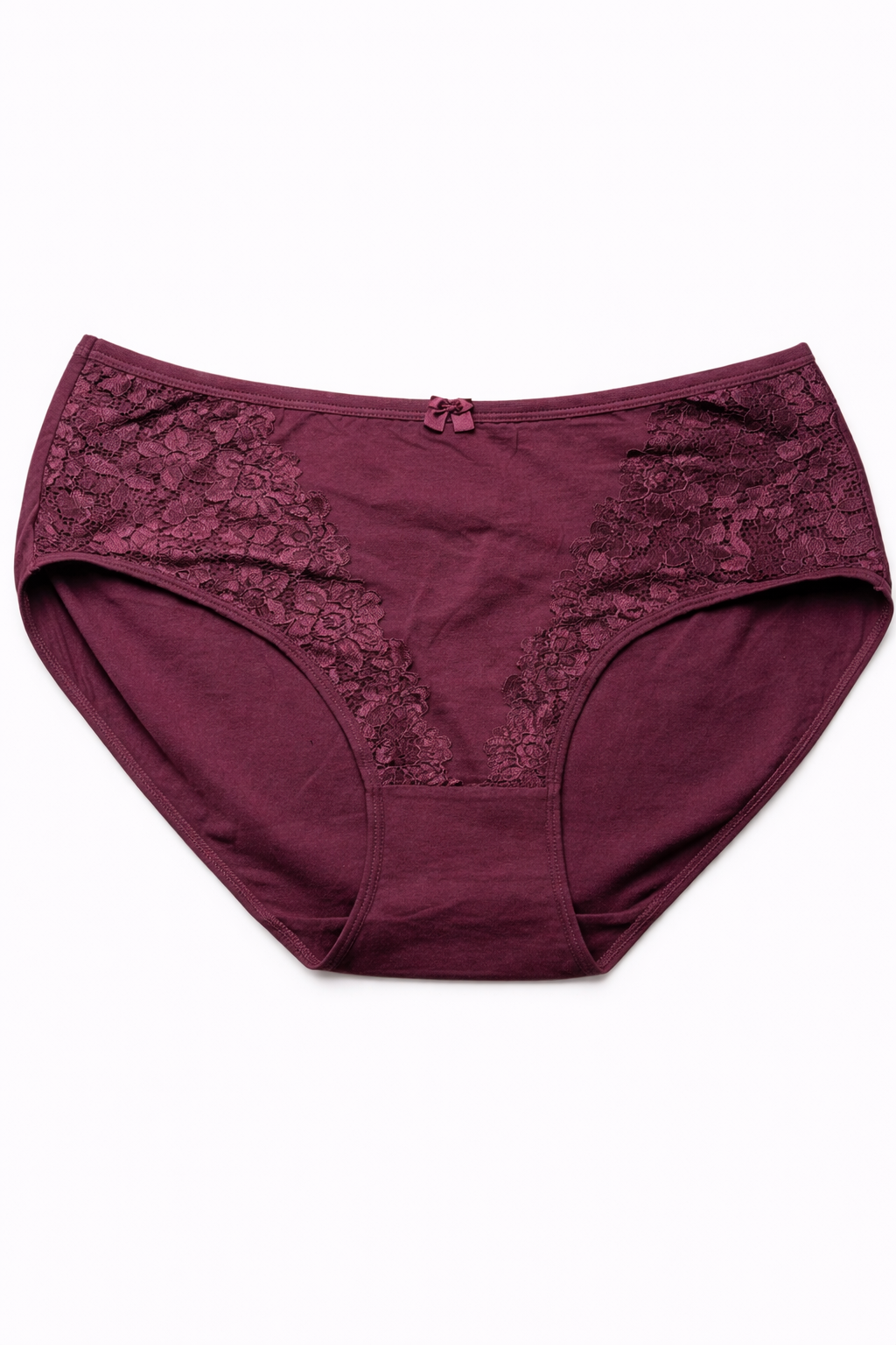 Lot de 6 slips confort premium – coton & dentelle